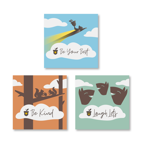 Core Values Fridge Magnets (set of 3)