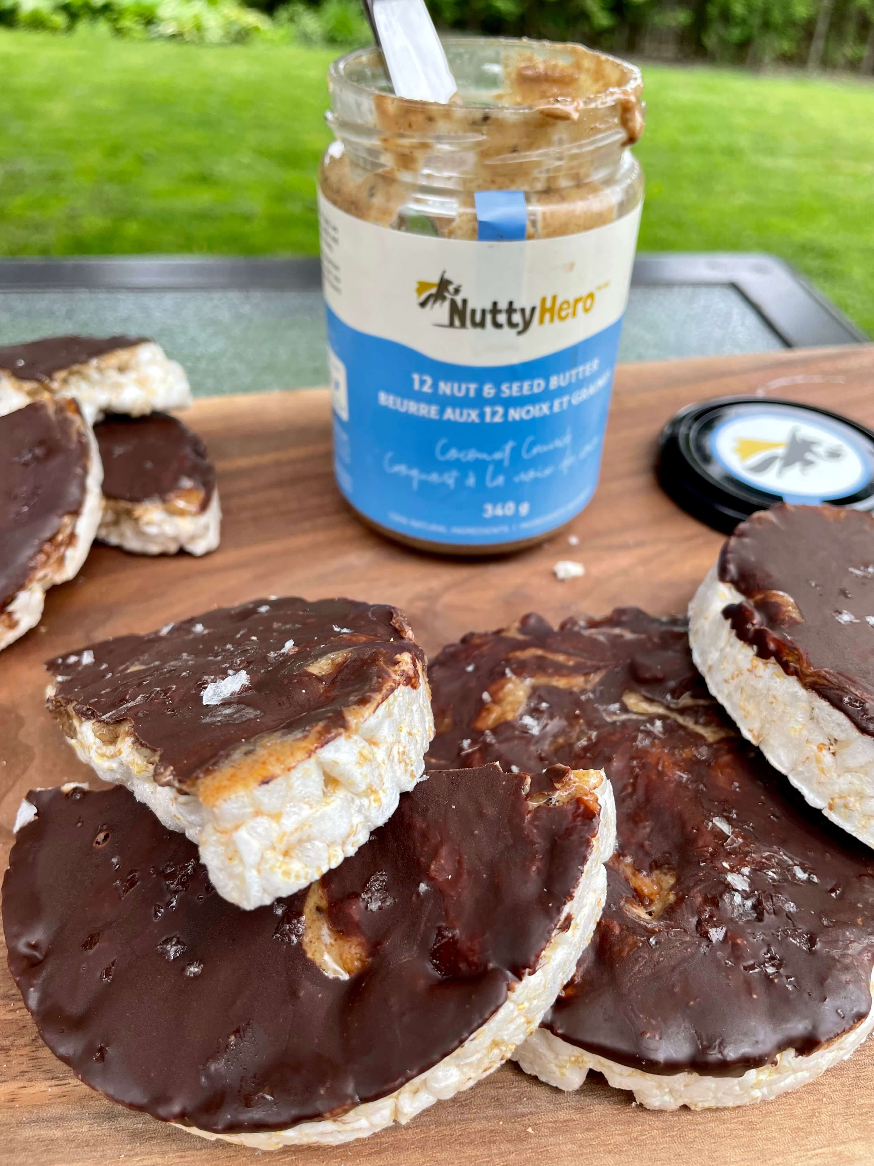 Coconut Crunch Chocolate Rice Cakes – NuttyHero Inc.