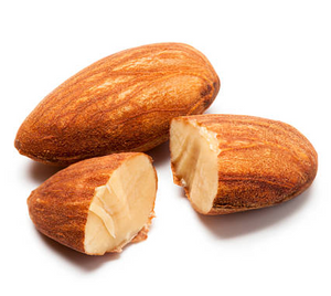 Almonds White Background