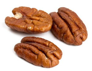 Pecans White Background